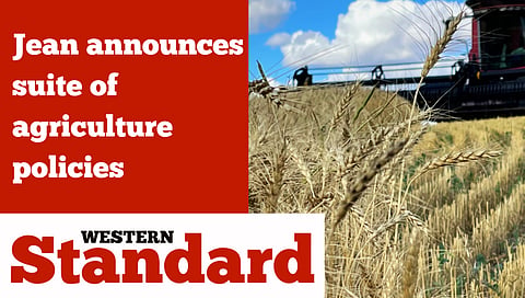 Jean announces suite of agriculture policies