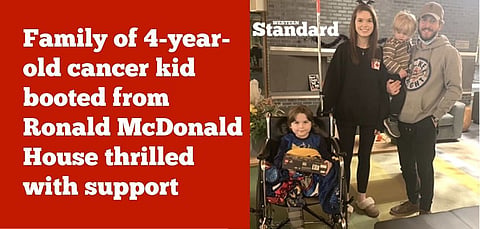 Family of 4-year-old cancer kid booted from Ronald McDonald House thrilled with support