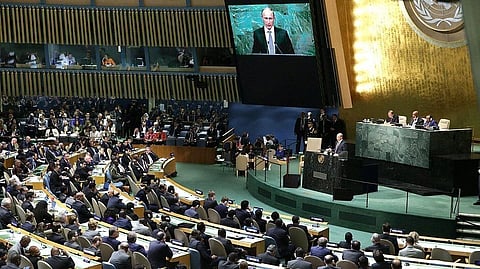 In 1948, the year Israel was founded, the United Nations Organizations proposed what would now be called a 'two-state solution,' that is separate homelands for Arabs and Jews. At the time, the Arabs wouldn't have it. They still won't, war is the result and the UN has now turned against Israel.