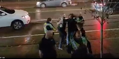 WATCH: Abbotsford police officer punches man twice in the face during arrest