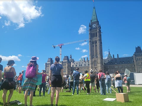 Scientists protest for a 'living wage' in Ottawa