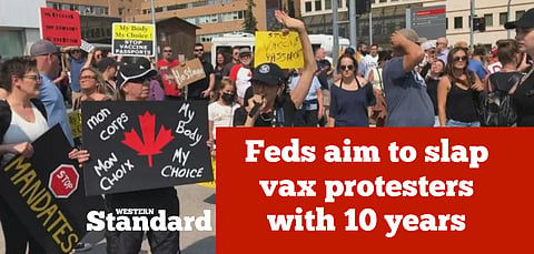 Feds aim to slap vax protesters with 10 years