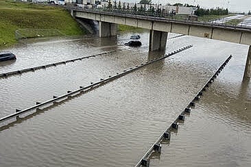Regina residents woke up to flash flooding from a heavy rainstorm