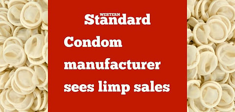 Condom manufacturer sees limp sales
