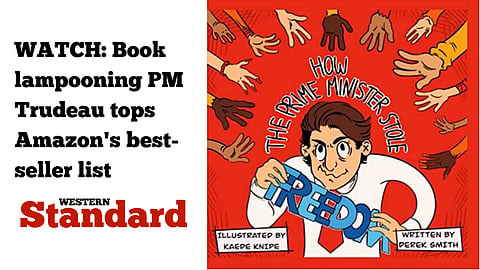 WATCH: Book lampooning PM Trudeau tops Amazon's best-seller list