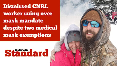 Dismissed CNRL worker suing over mask mandate despite two medical mask exemptions