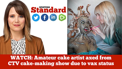 WATCH: Amateur cake artist axed from CTV cake-making show due to vax status