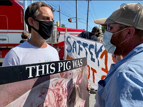 Animal rights activists