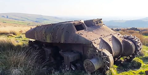 British hikers discover rare Canadian tank rusting in English countryside