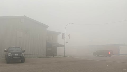 Structure loss confirmed to the west of the town of Hay River