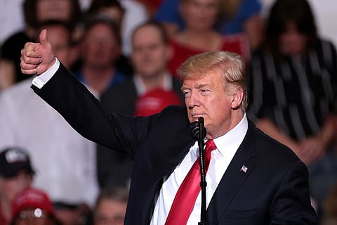 Fiery Trump speech threatens he will sweep out Democrats