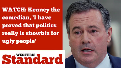 WATCH: Kenney the comedian, 'I have proved that politics really is showbiz for ugly people'