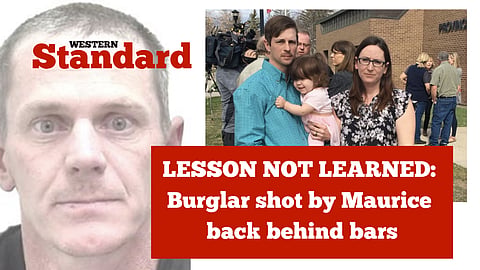 LESSON NOT LEARNED: Burglar shot by Maurice back behind bars
