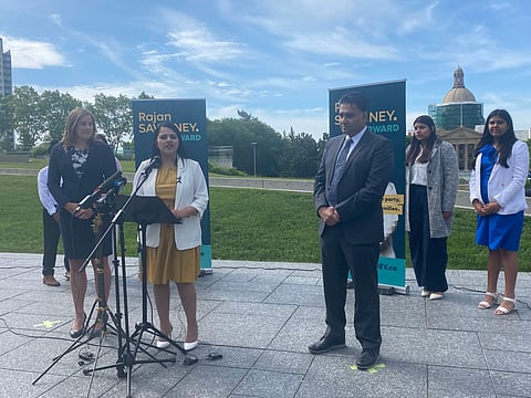 Rajan Sawhney said she would be entering the Alberta United Conservative Party leadership race. 