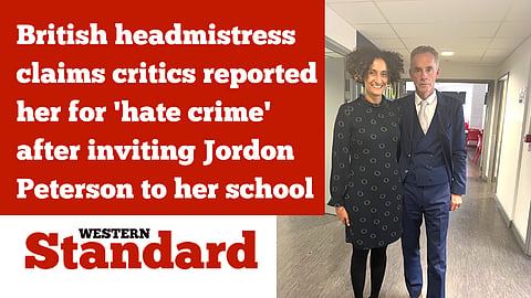 British headmistress claims critics reported her for 'hate crime' after inviting Jordon Peterson to her school