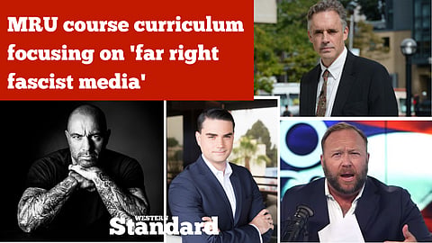 MRU course curriculum focusing on 'far right fascist media'