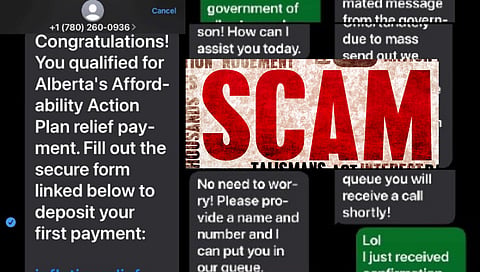 Scammers try to cash in on Alberta's Affordability Action Plan relief