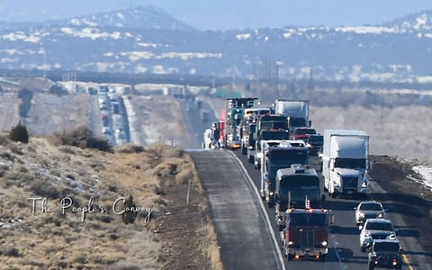 US People’s Convoy descending on Washington