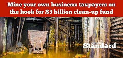 Mine your own business: taxpayers on the hook for $3 billion clean-up fund