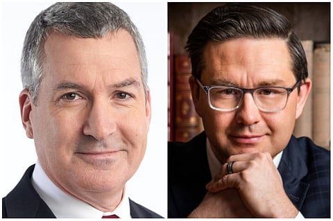 Akin apologizes for interrupting Poilievre's press conference