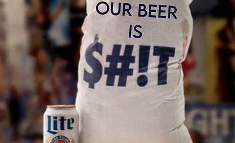 WATCH: Miller Lite's $#!tty marketing campaign that no one noticed