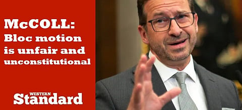 McCOLL: Bloc motion is unfair and unconstitutional