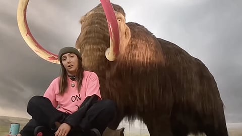 Climate protester smears paint on Royal BC Museum's woolly mammoth