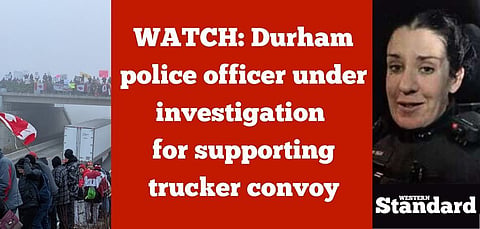 WATCH: Durham police officer under investigation for supporting trucker convoy