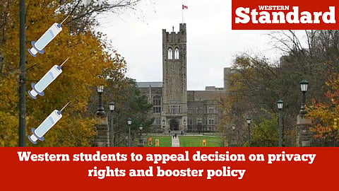 Western students to appeal decision on privacy rights and booster policy