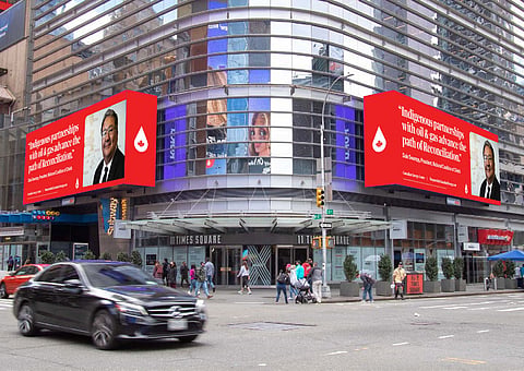 War room launches NYC billboards on energy featuring indigenous leader