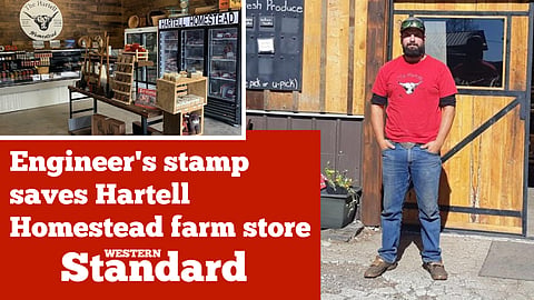 UPDATED: Engineer's stamp saves Hartell Homestead farm store