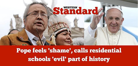 Pope feels ‘shame’, calls residential schools ‘evil’ part of history