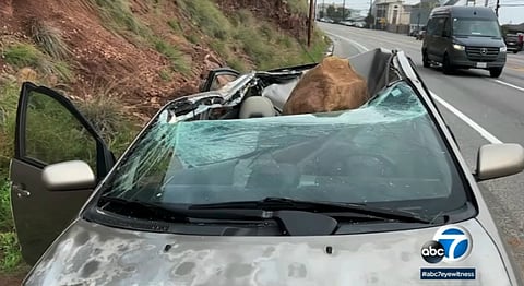 California man just escapes death by boulder, thanks to his girlfriend
