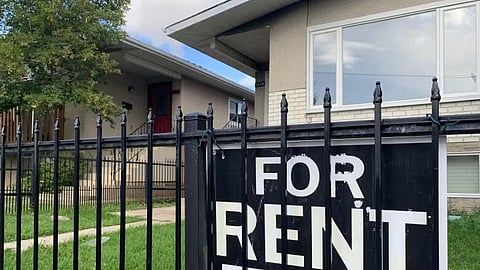 For rent sign 