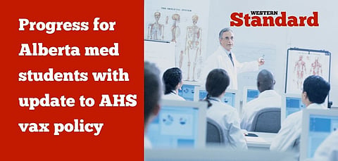 Progress for Alberta med students with update to AHS vax policy