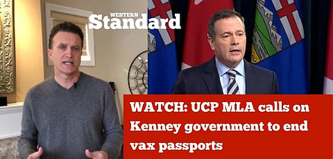 WATCH: UCP MLA calls on Kenney government to end vax passports