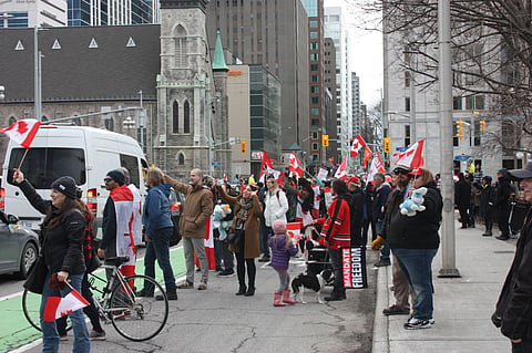 Another Freedom Convoy rolls through Ottawa, as organizers warn of protests lasting ‘all summer long’