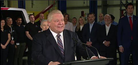 Ontario and federal governments to each spend $259 million for electric vehicle manufacturing
