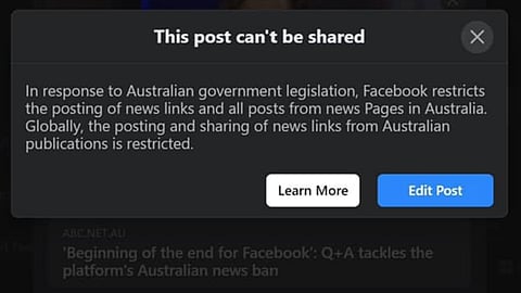Facebook blocks all news in Australia as Canadian big media demand similar subsidies