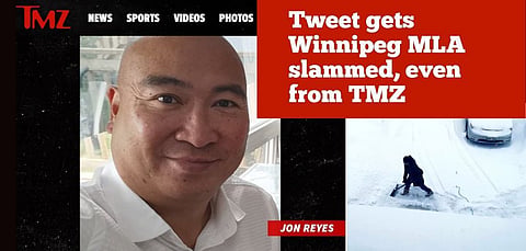 Tweet gets Winnipeg MLA slammed, even from TMZ