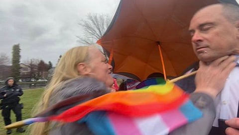 Activist assaulted during interview at Vancouver trans rally