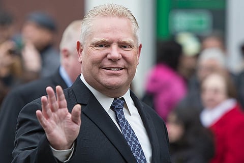 Doug Ford at the 2014 Good Friday procession in East York. 