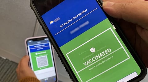 BC vaccine card digital certification