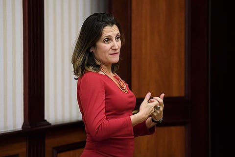 Freeland says Canada did well in fighting COVID