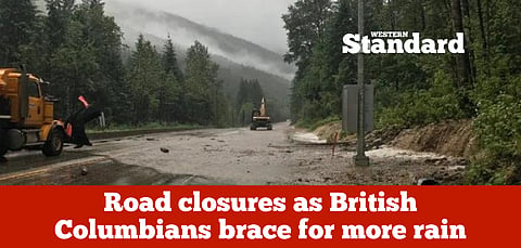 Road closures as British Columbians brace for more rain