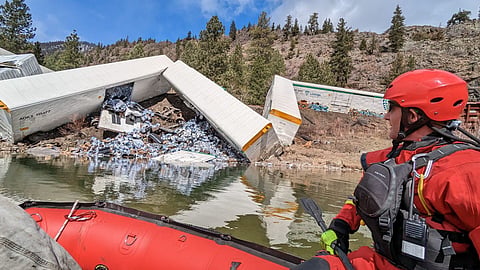 PARTY TIME FOR FISH: Montana train derailment spills beer into waterway