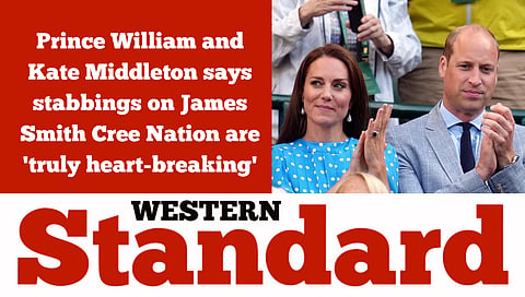 Will and Kate say stabbings on James Smith Cree Nation are 'truly heart-breaking'