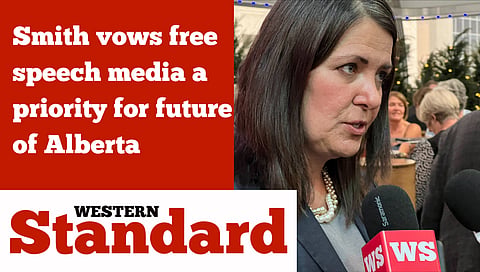 WATCH: Smith vows free speech media a priority for future of Alberta