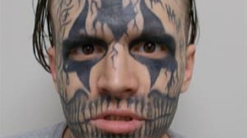 HE WON'T BE HARD TO MISS: Ontario police searching for suspect with facial tattoos