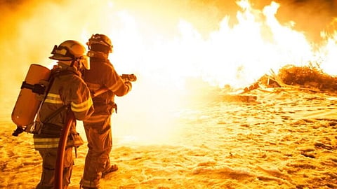 Firefighter seriously injured while working on a wildfire
